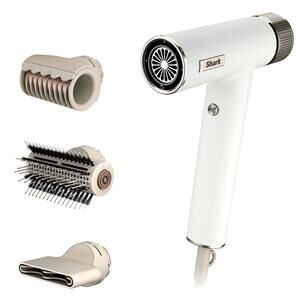 NEW Shark SpeedStyle RapidGloss Hair Dryer Finisher HD331 Blowout Tool White Pro